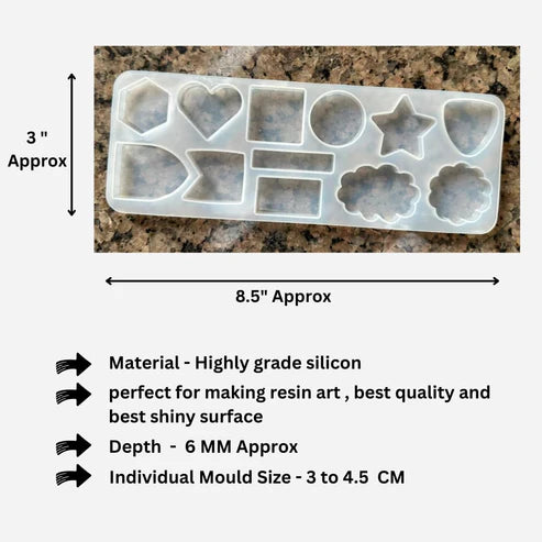 12 in 1 keychain and charm mould