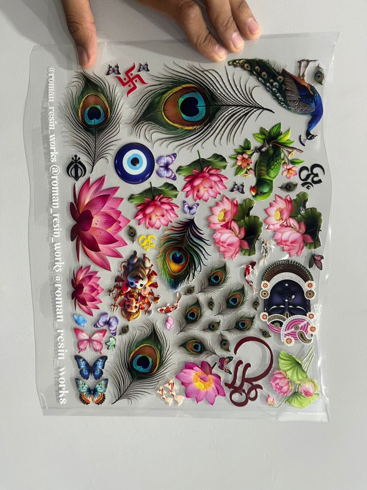 Flower sheet (pill of sticker)a3 size