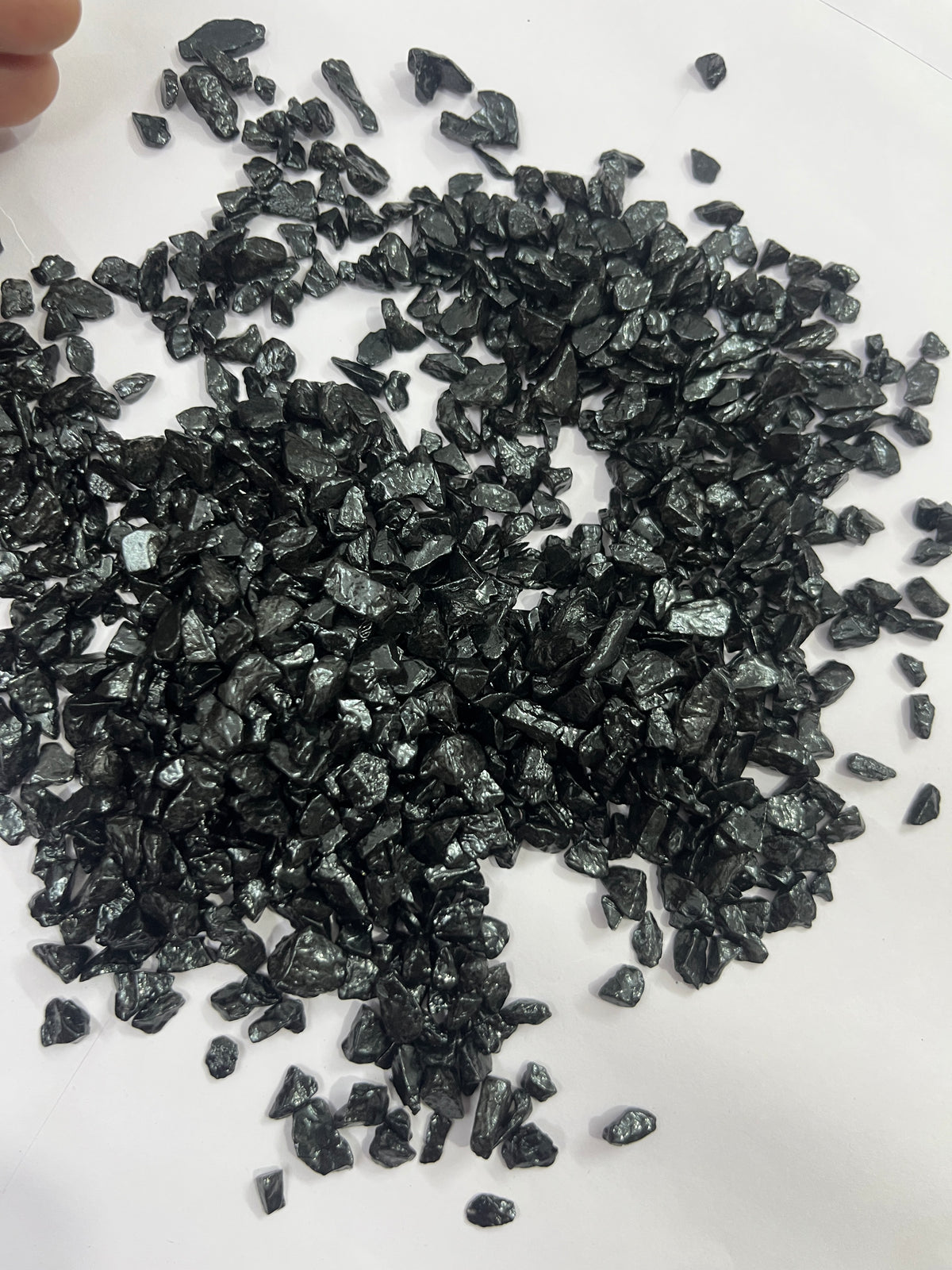 Black dyed stone