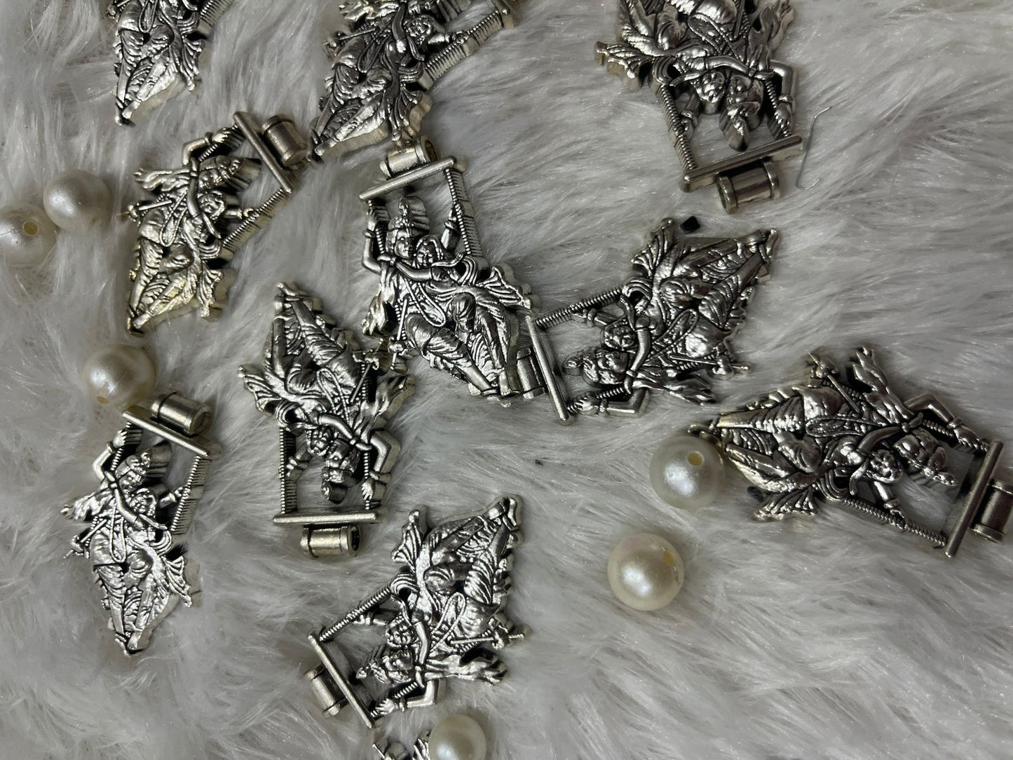Silver beads C (1 pis)