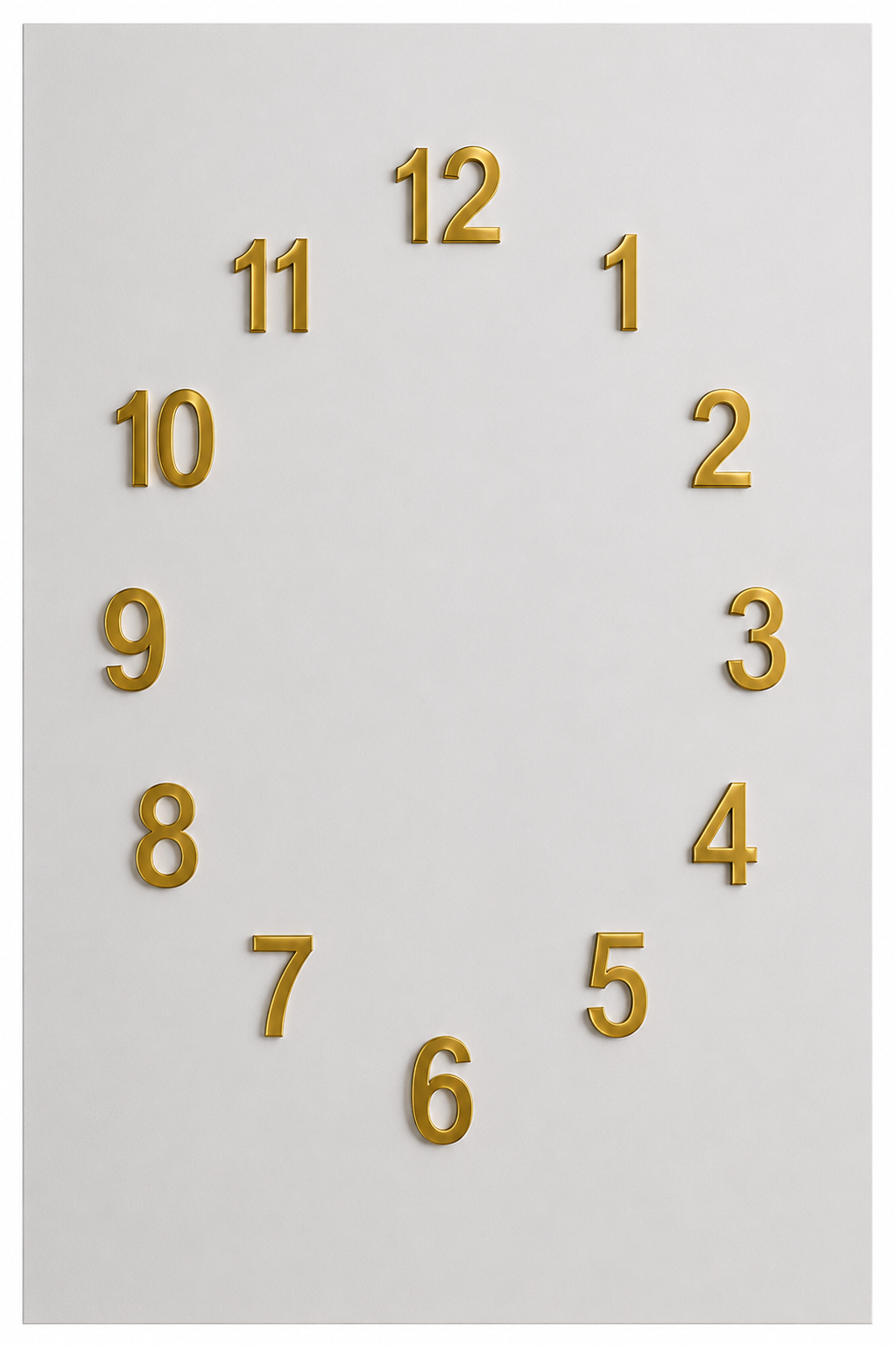 Full Numeric Number Set / Clock Number (1 Inch)