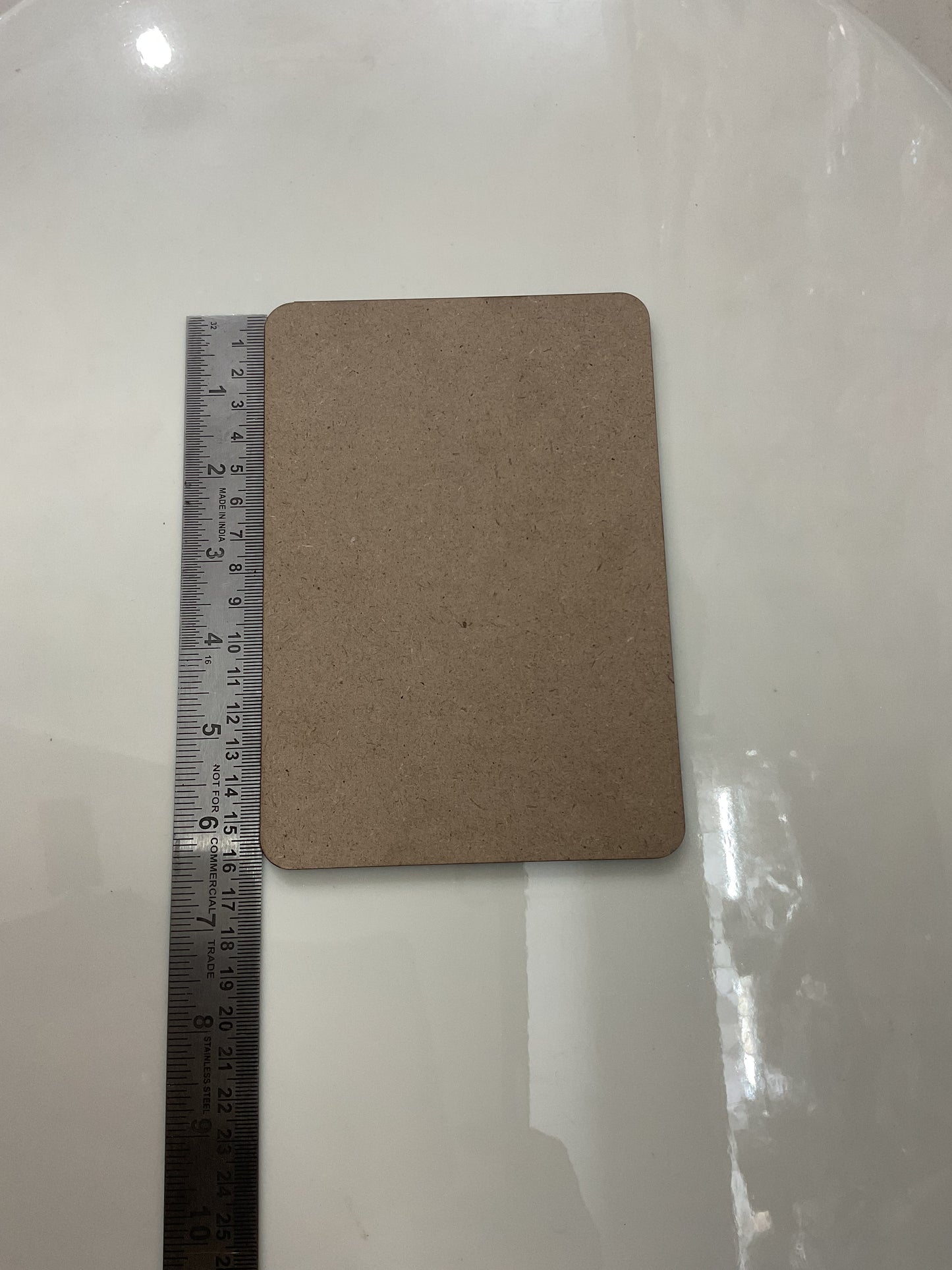 6.5*4.5 Rectangle Labh-Shubh Hanging MDF