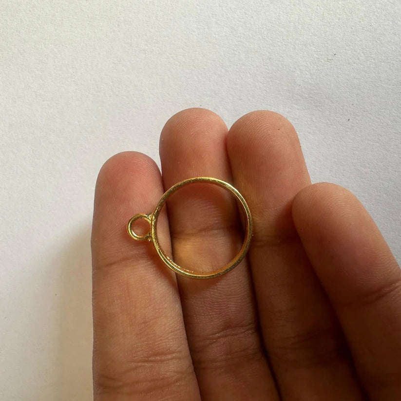 Mini bezel round gold