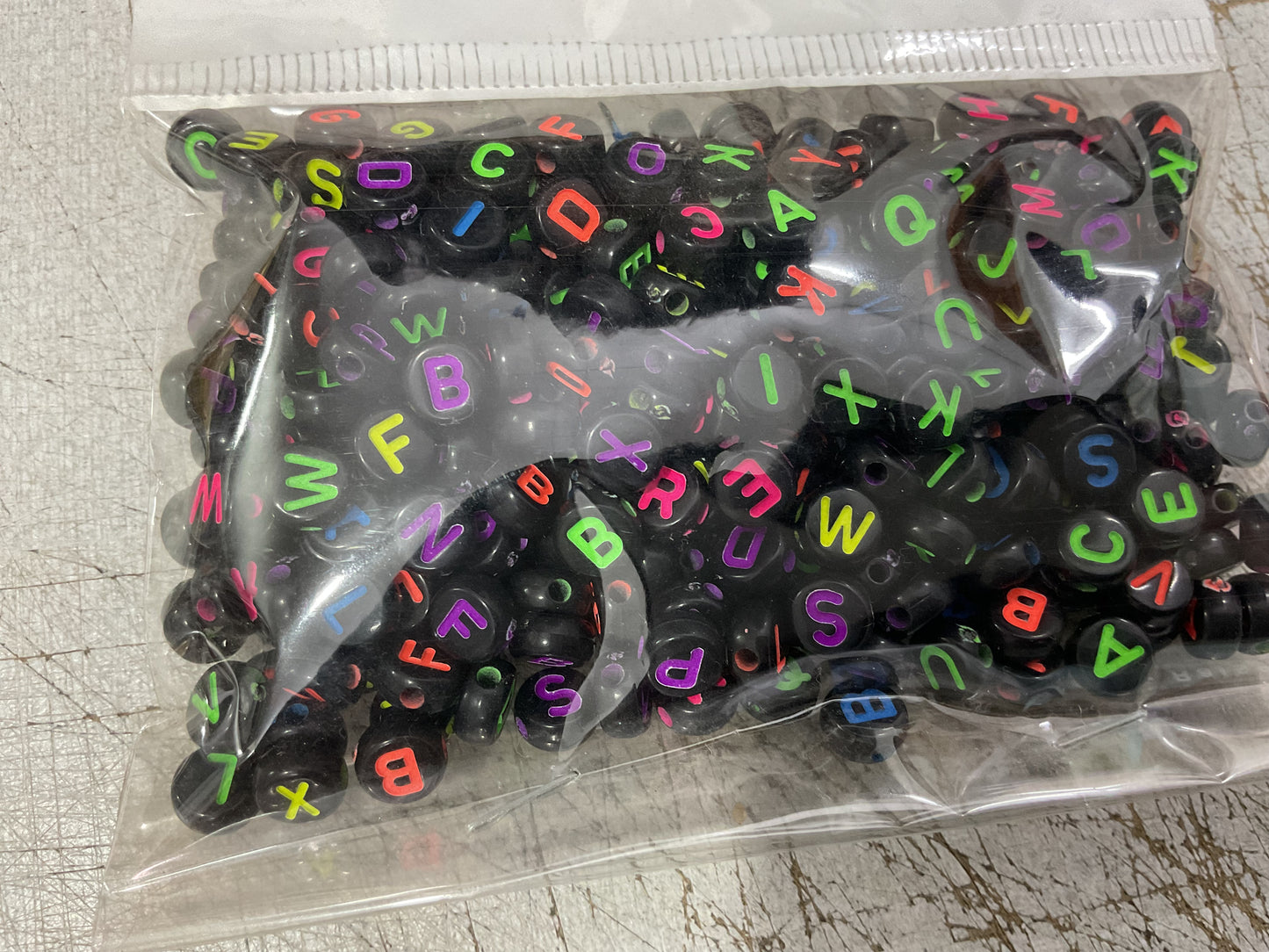 Alphabet beads