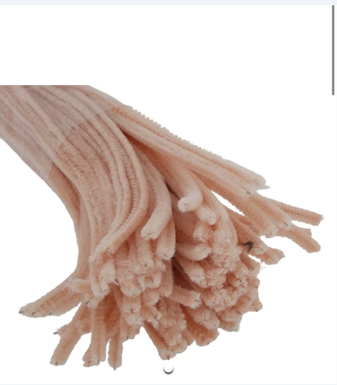 Skin peach Pipe cleaner