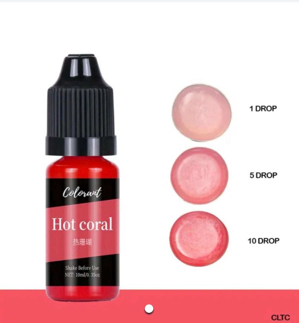 Hot coral 10ml Colorant