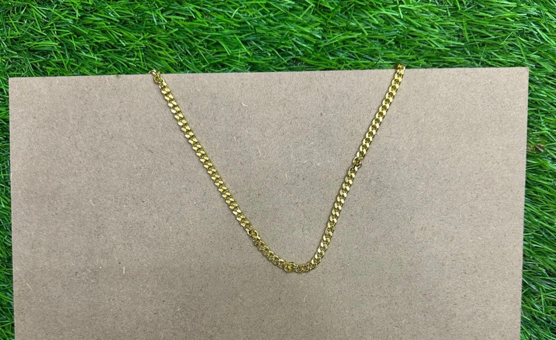 Golden hanging chain for name plate