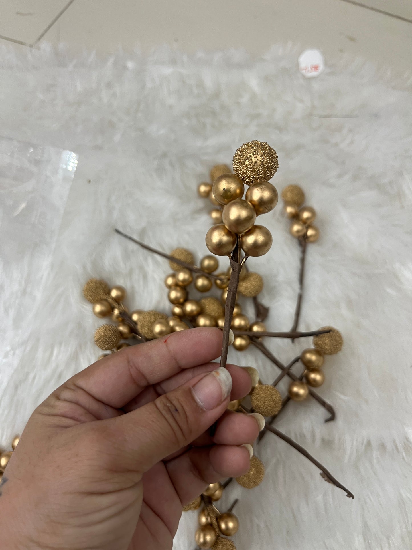 Decorative Artificial flower gold