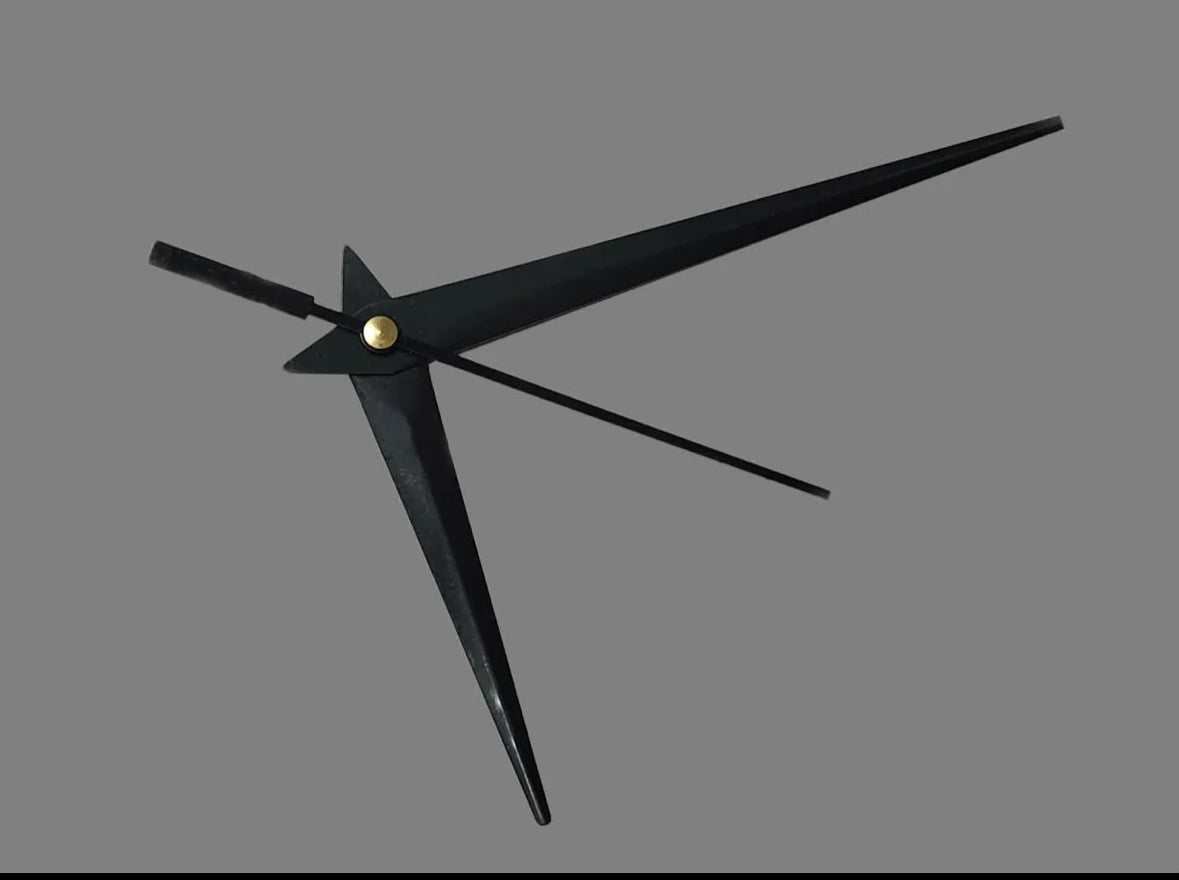 Plain black Hands / Clock Needles