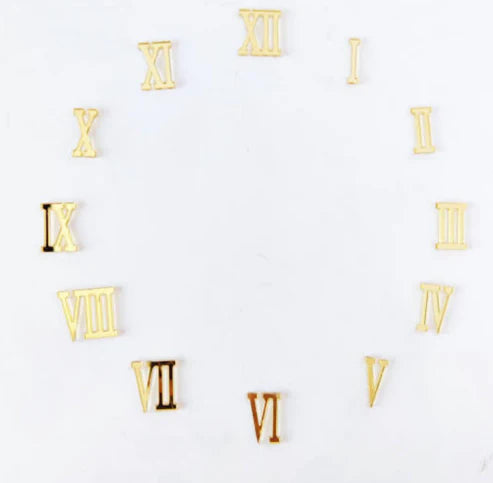Roman number gold