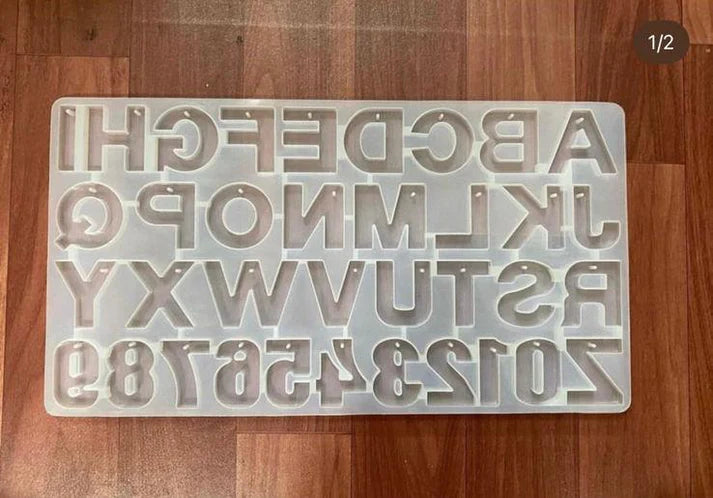 Alphabet mould with hole