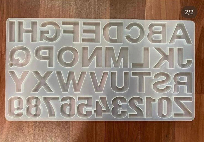Alphabet mould without hole