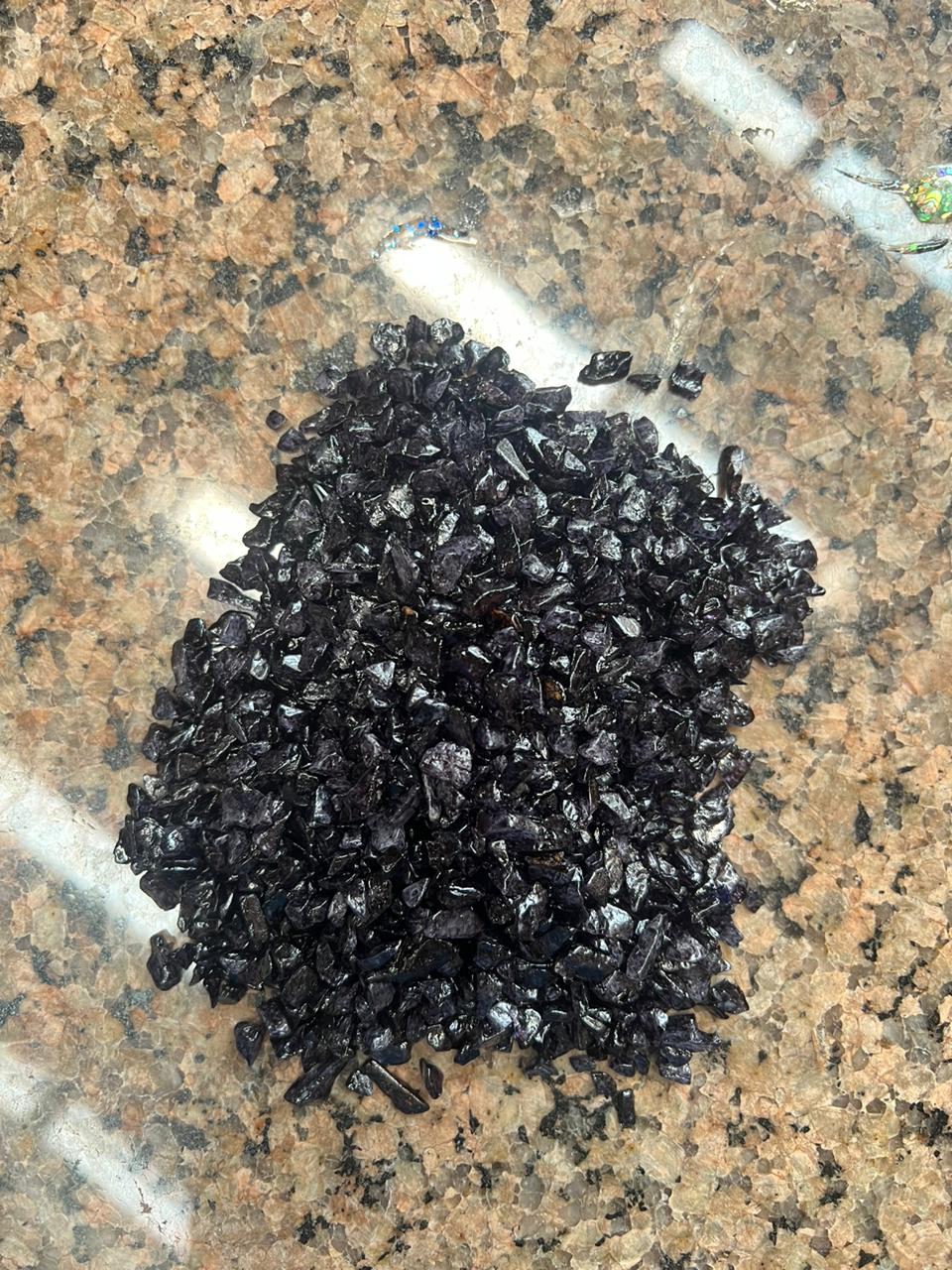 Black stones