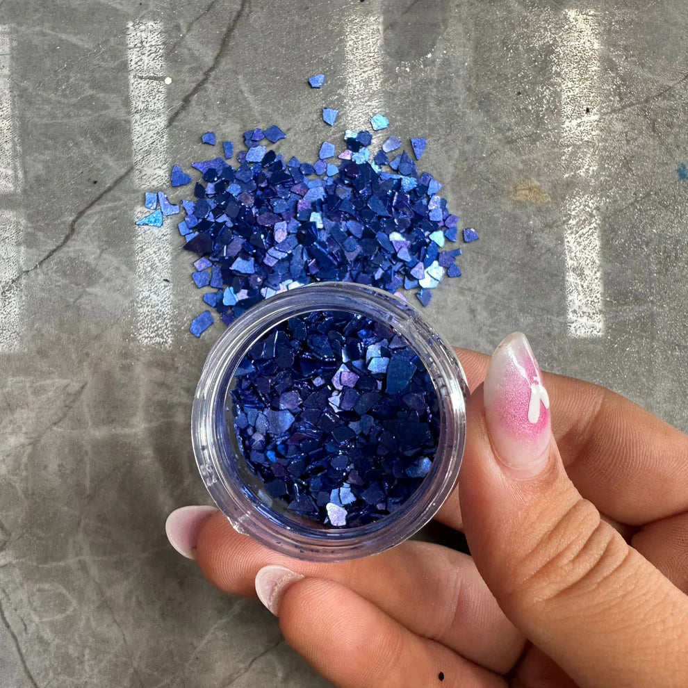 Glass chips Dark Blue