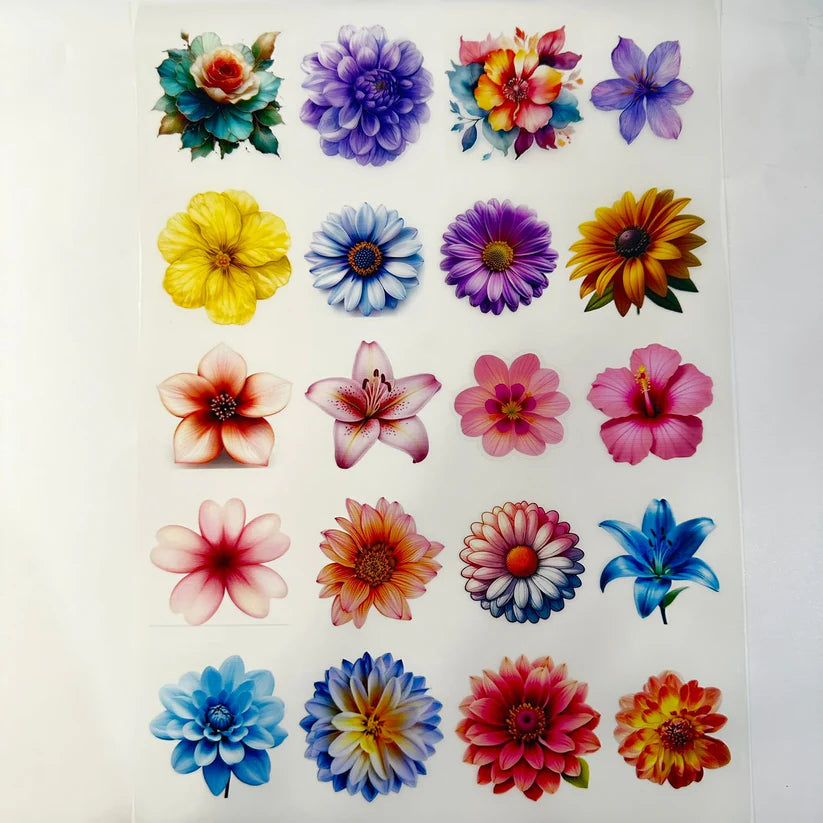 Flower insert sheet 009