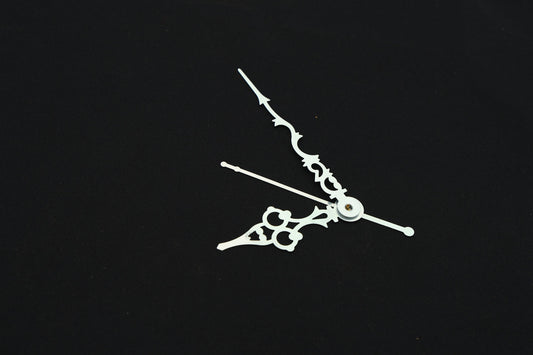 Designer silver hands / Clock Needles