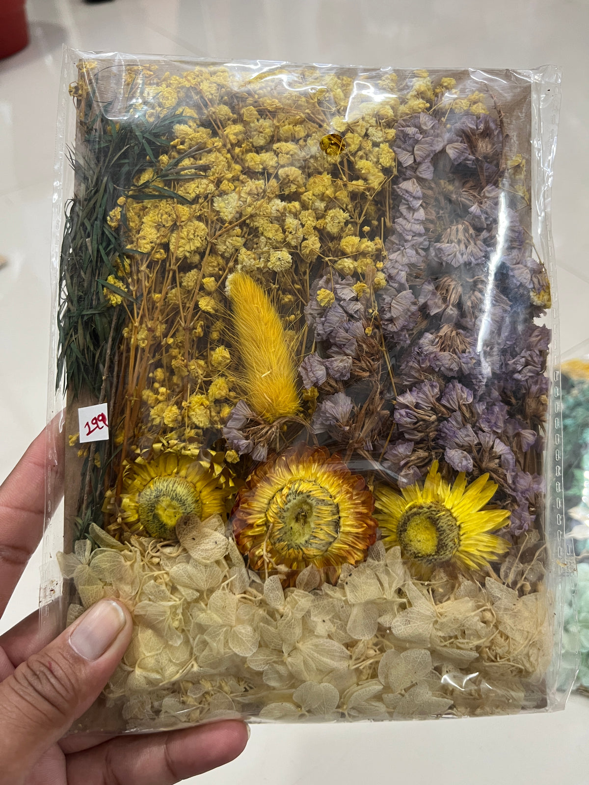 Dry flower packets