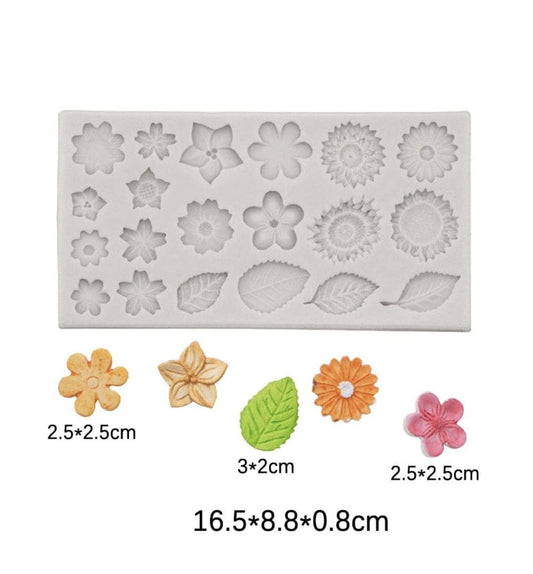 20 cavity Flower & leaf petal Handmade Mould