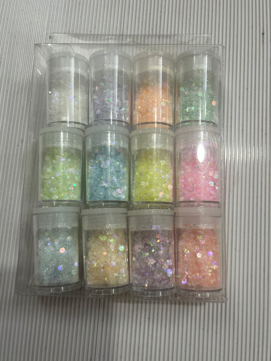 Multi color glitar chunk