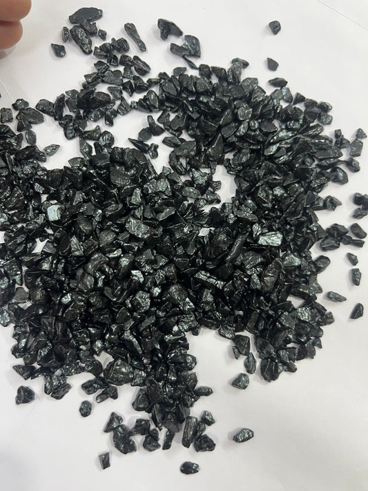 Black dyed stone