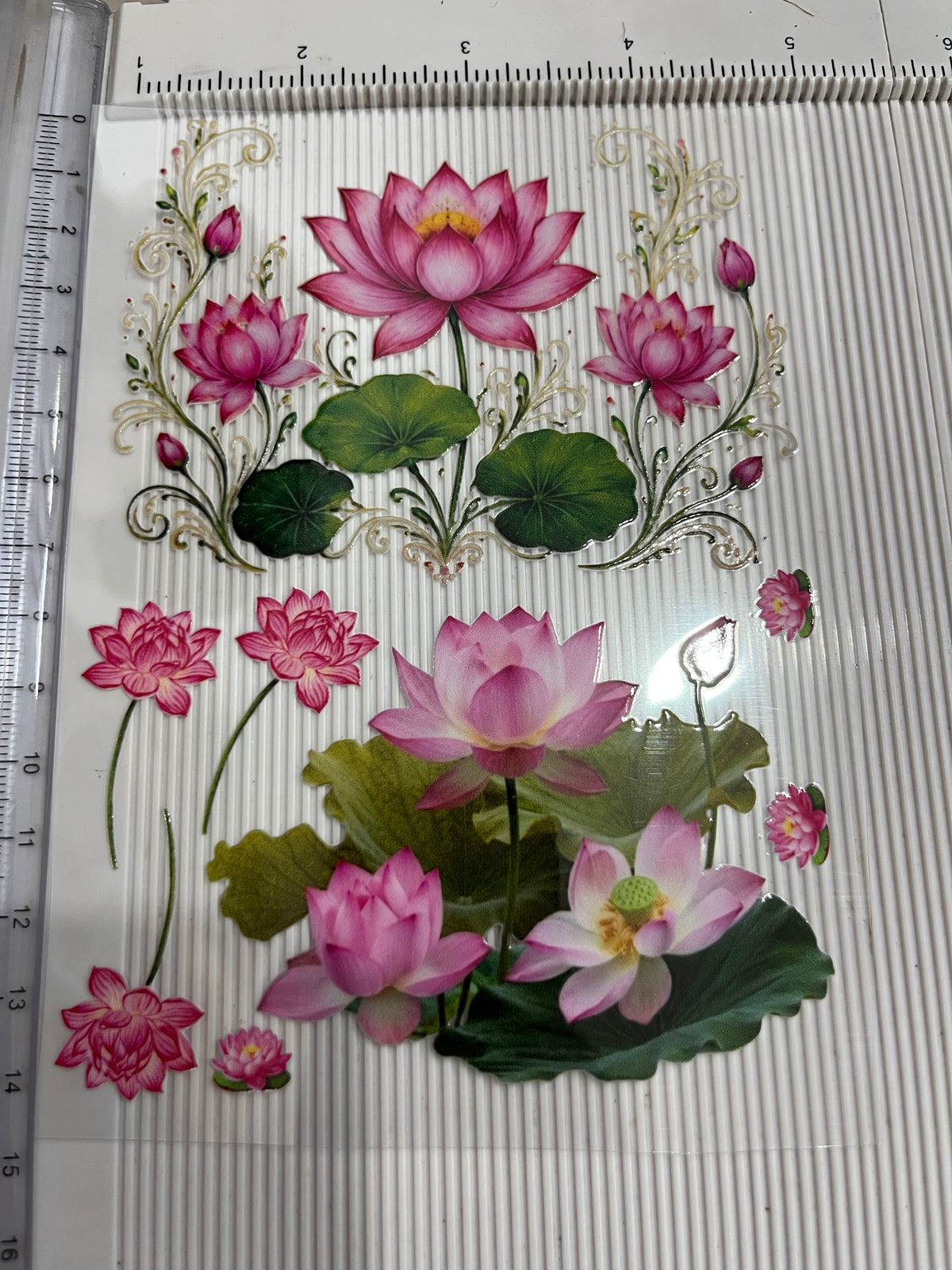 Uv dtf stickers (lotus)