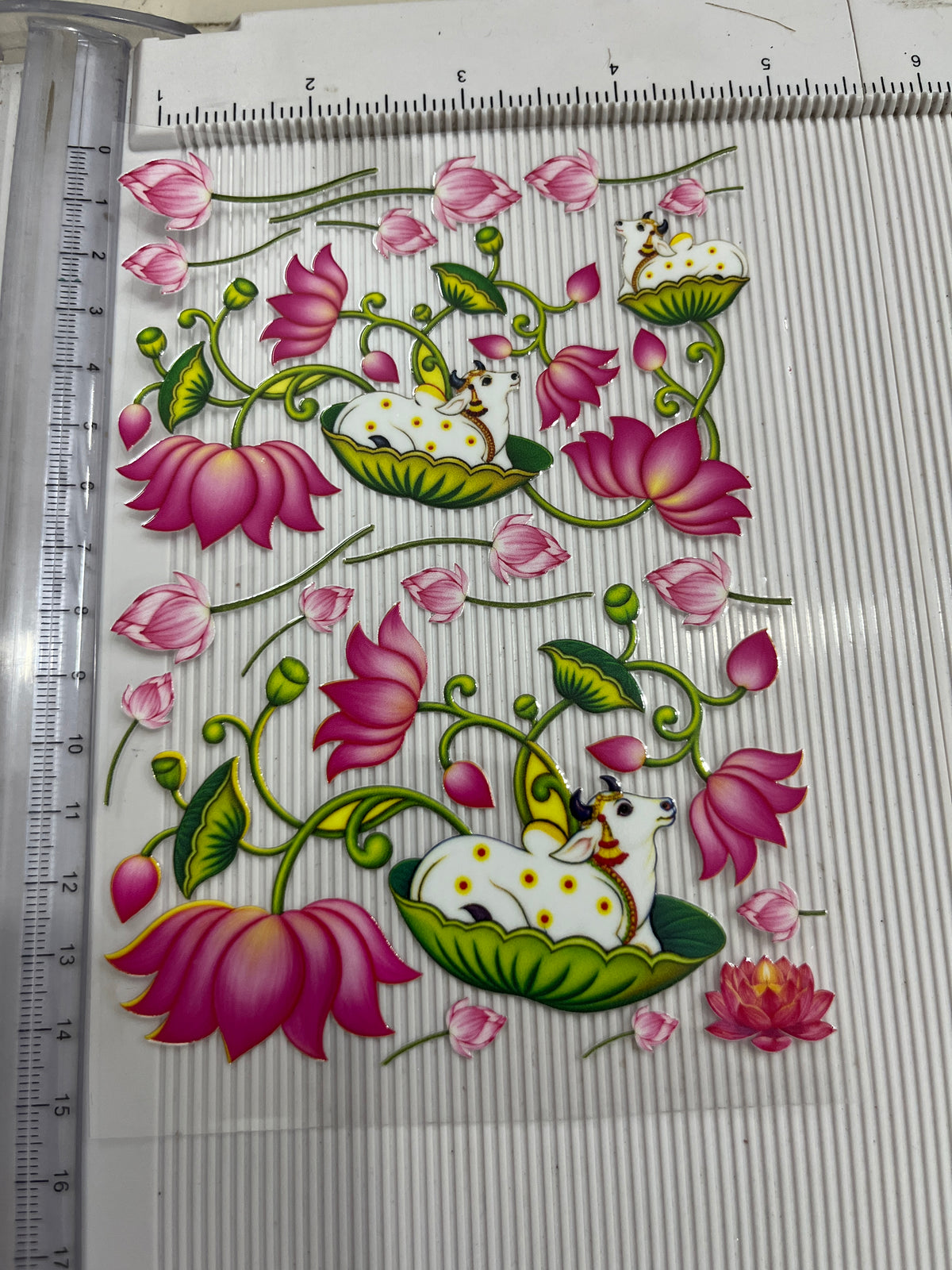 Uv dtf stickers (lotus)