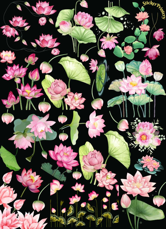 Flower sheet (pill of sticker)a3 size