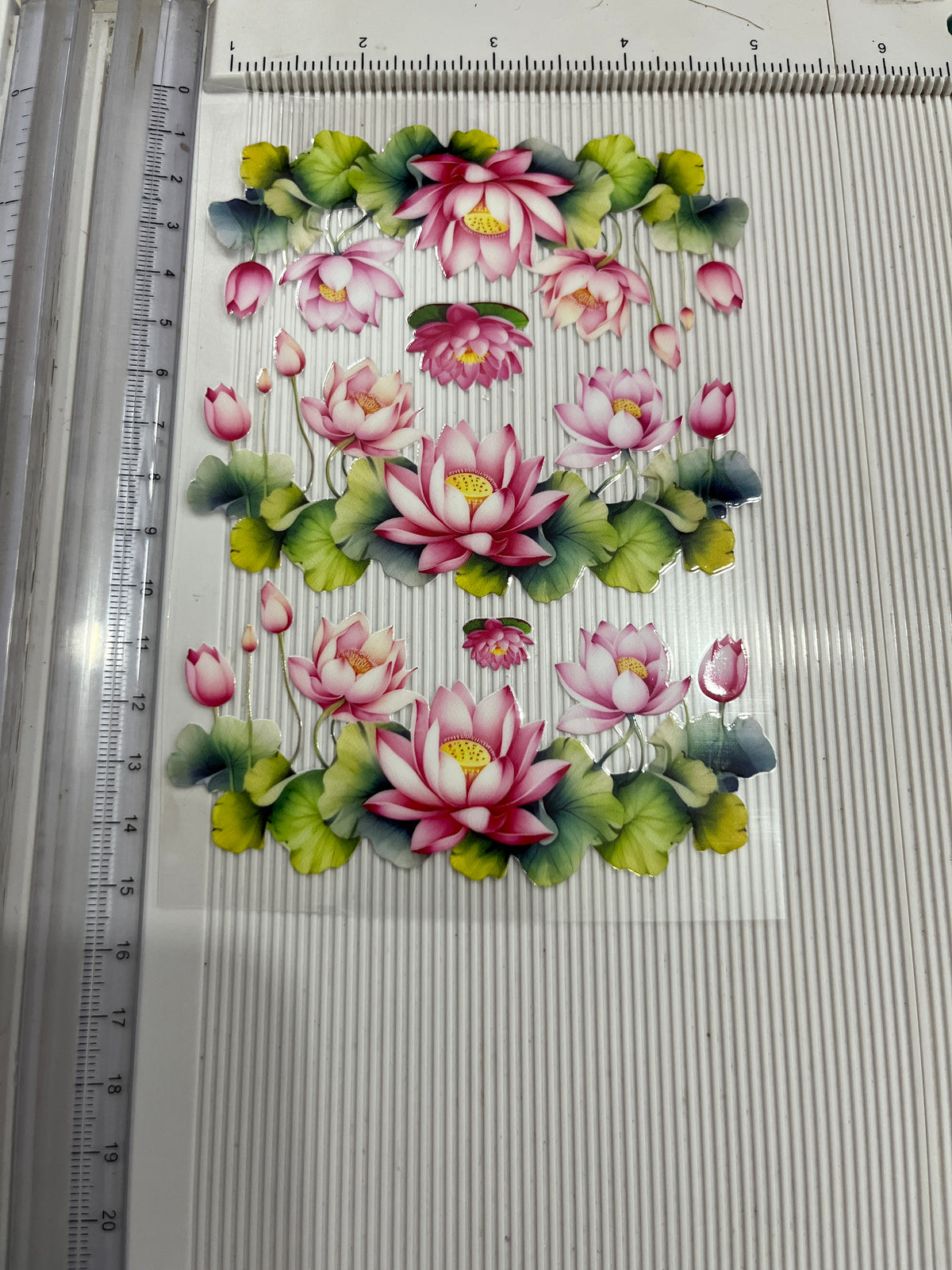 Uv dtf stickers (lotus)