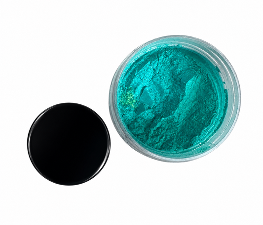 Green blue pearl pigment