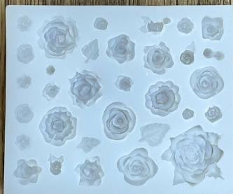 32  cavity rose candle mould