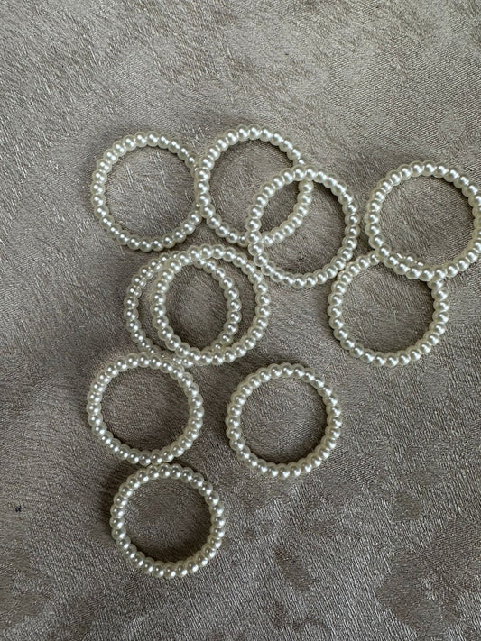 Big pearl ring(10 pcs)