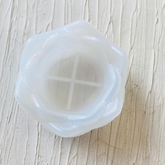 Lotus t light candle mould