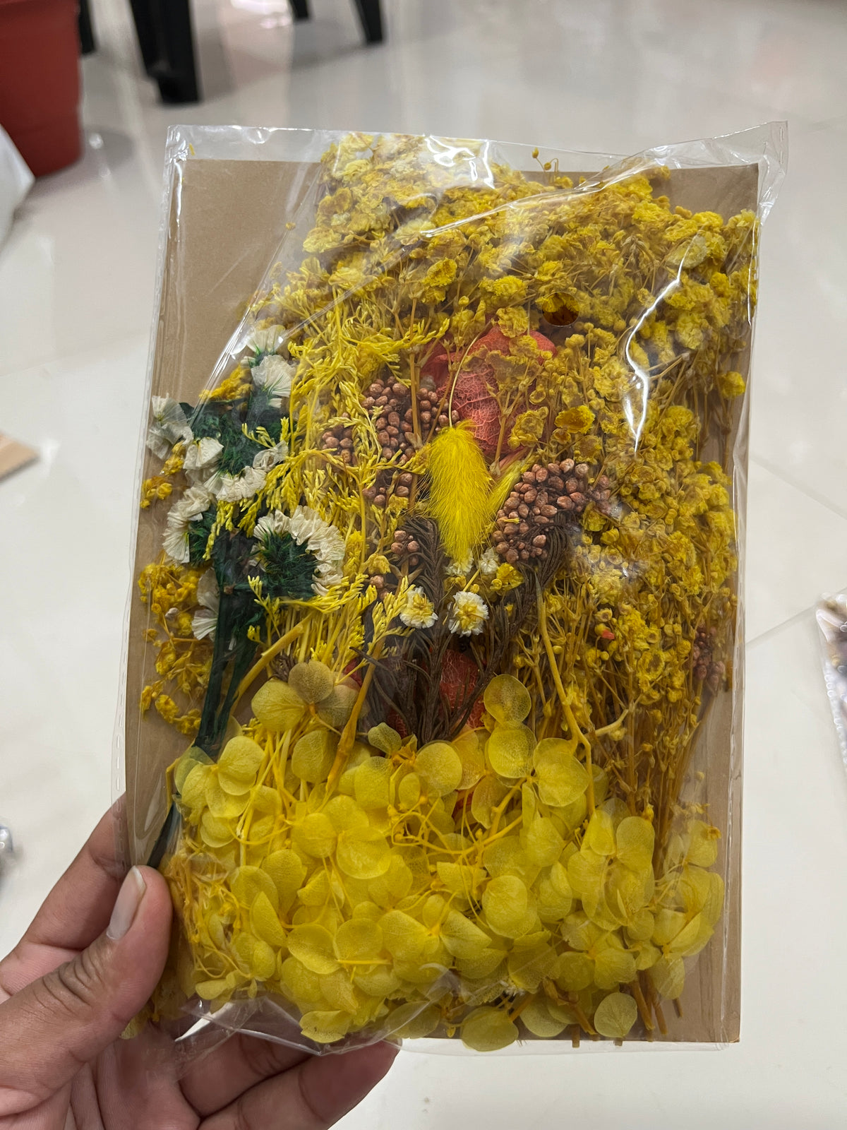 Dry flower yellow