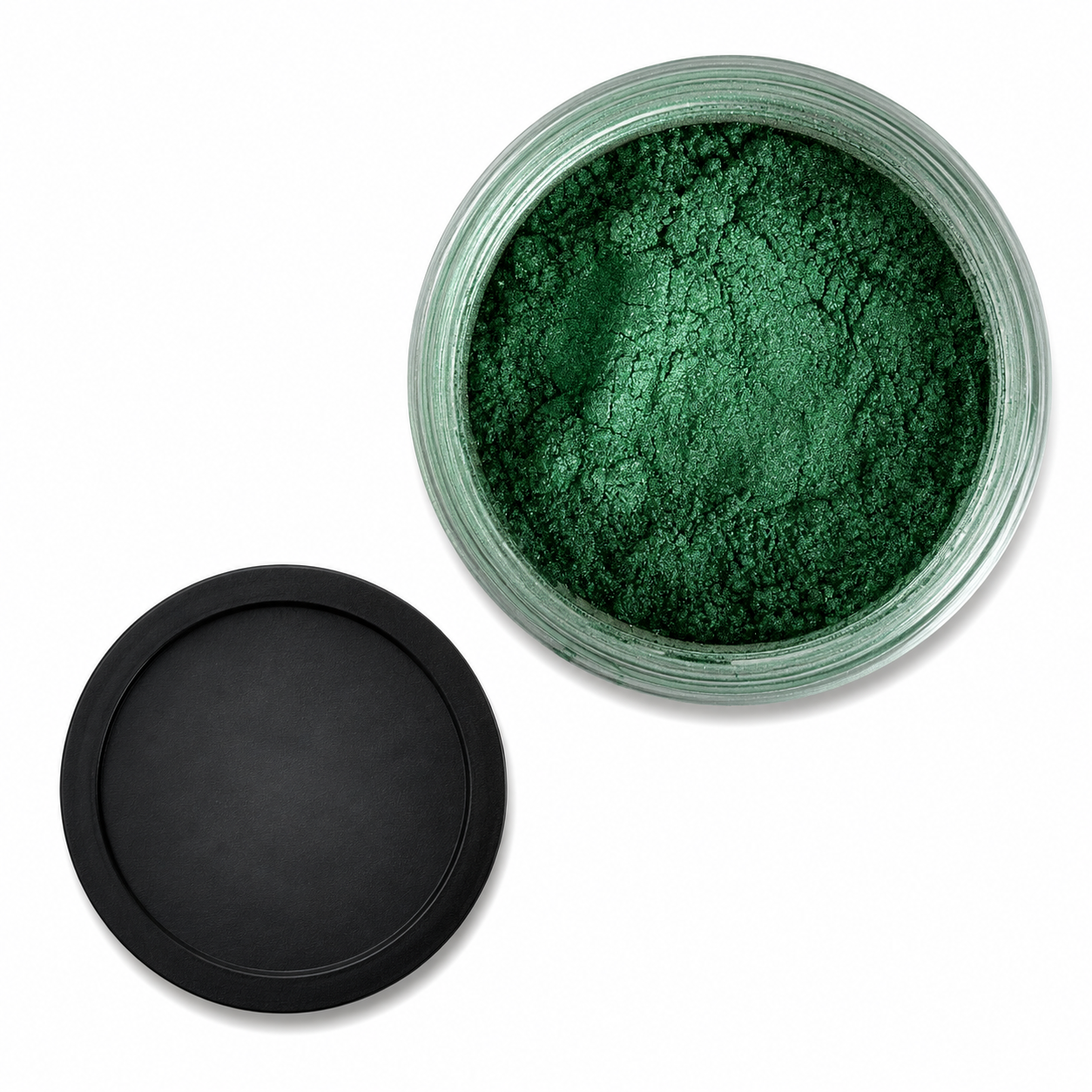 Moss green pearl pigment