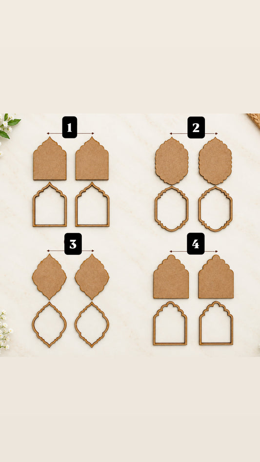 Subh labh  wooden cutout (pair)