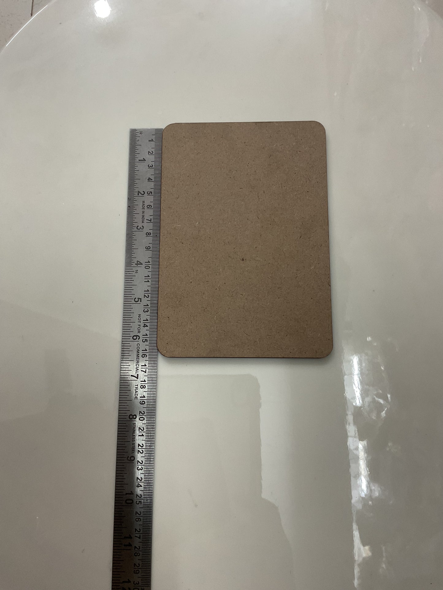 6.5*4.5 Rectangle Labh-Shubh Hanging MDF