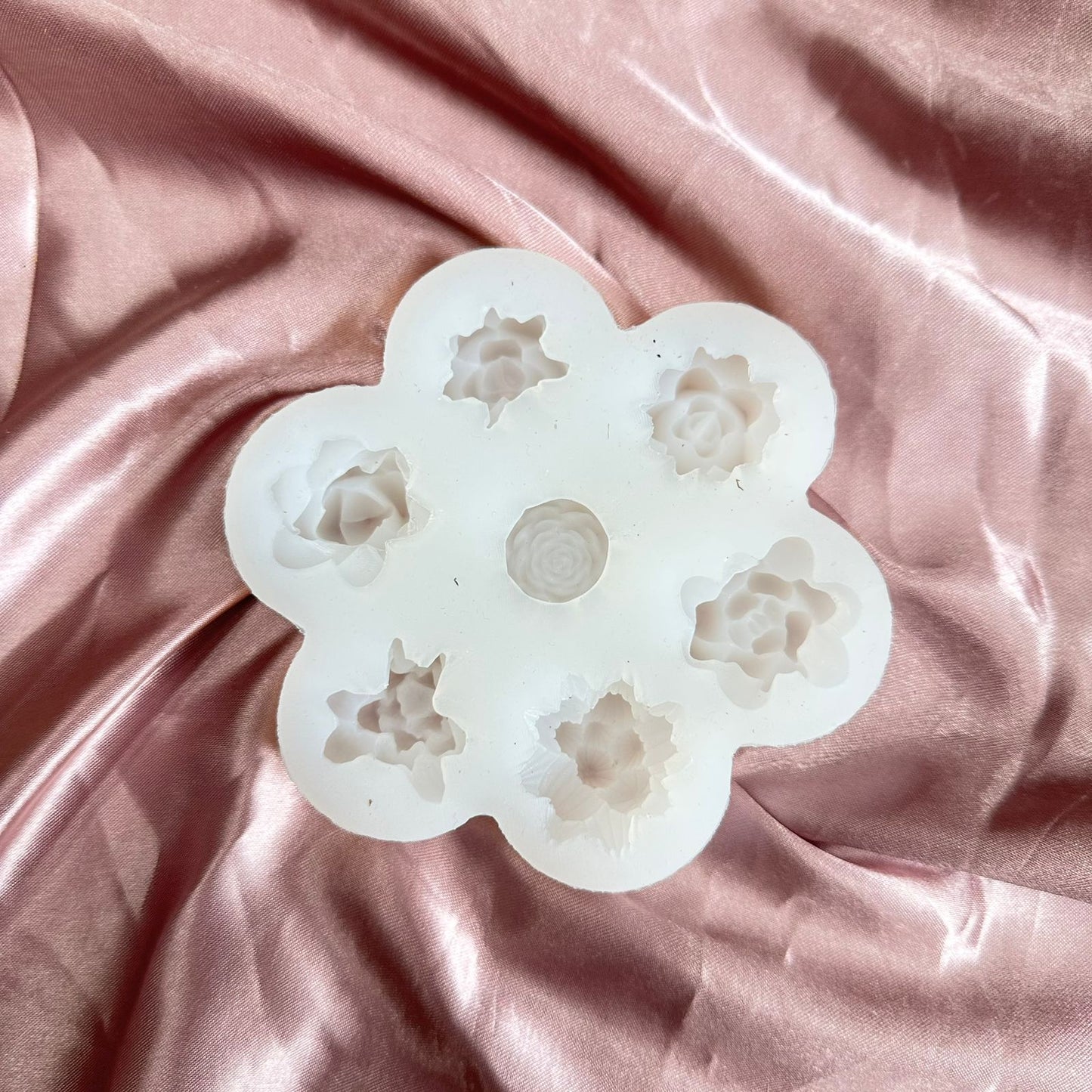 7 cavity succulent cactus candle mould
