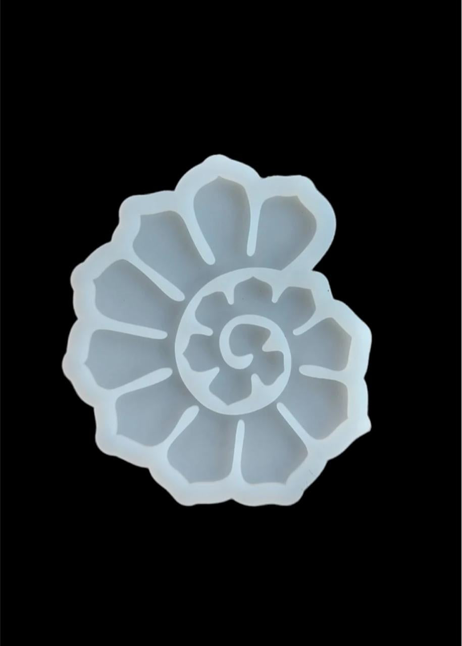 3d flower mould snail shape
