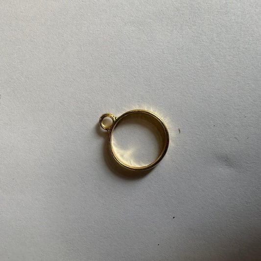 Mini bezel round gold
