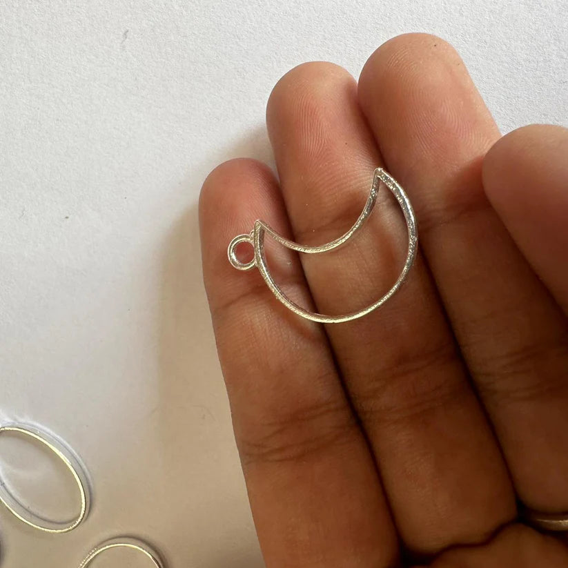 Mini bezel moon silver