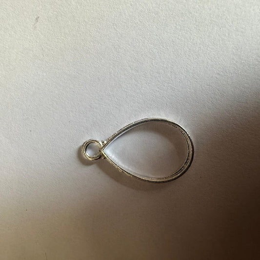 Mini bezel drop silver