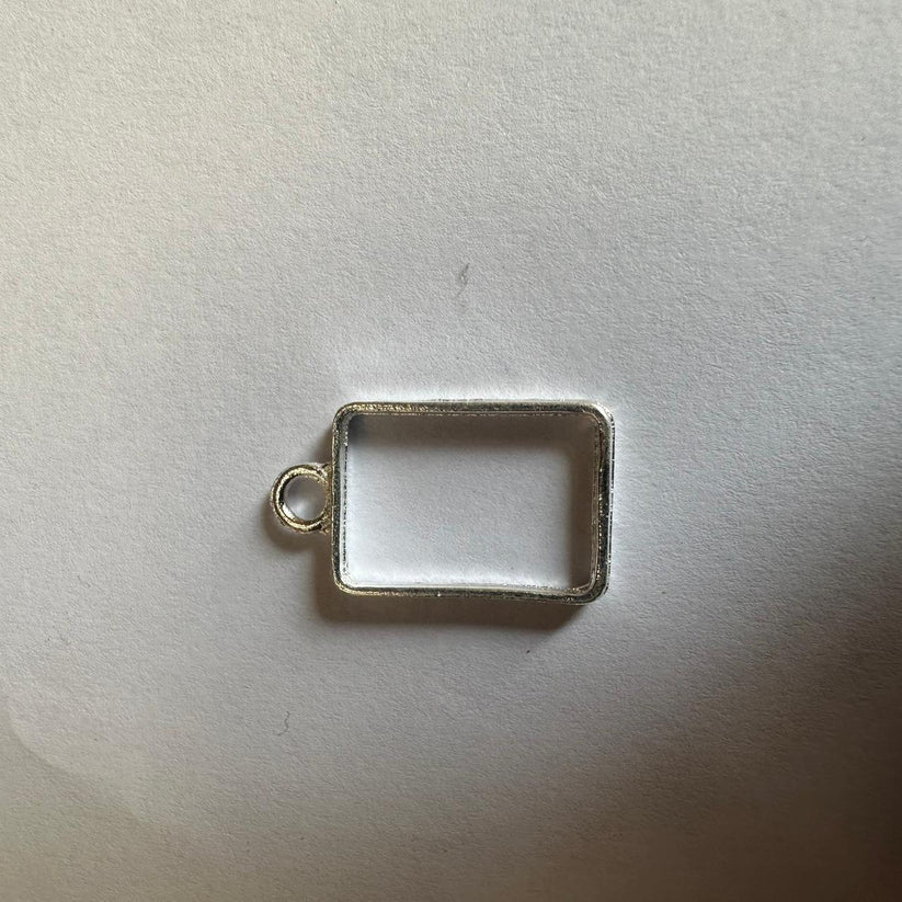 Rectangular Bezel Mini bezel rectangle silver – Resin Art Corner