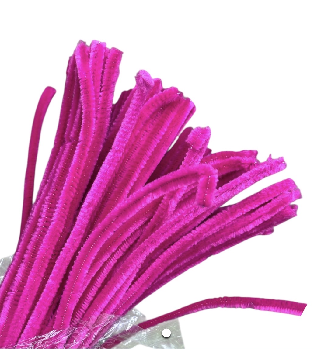 Pink pipe cleaner