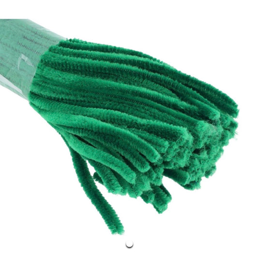 Dark green pipe cleaner