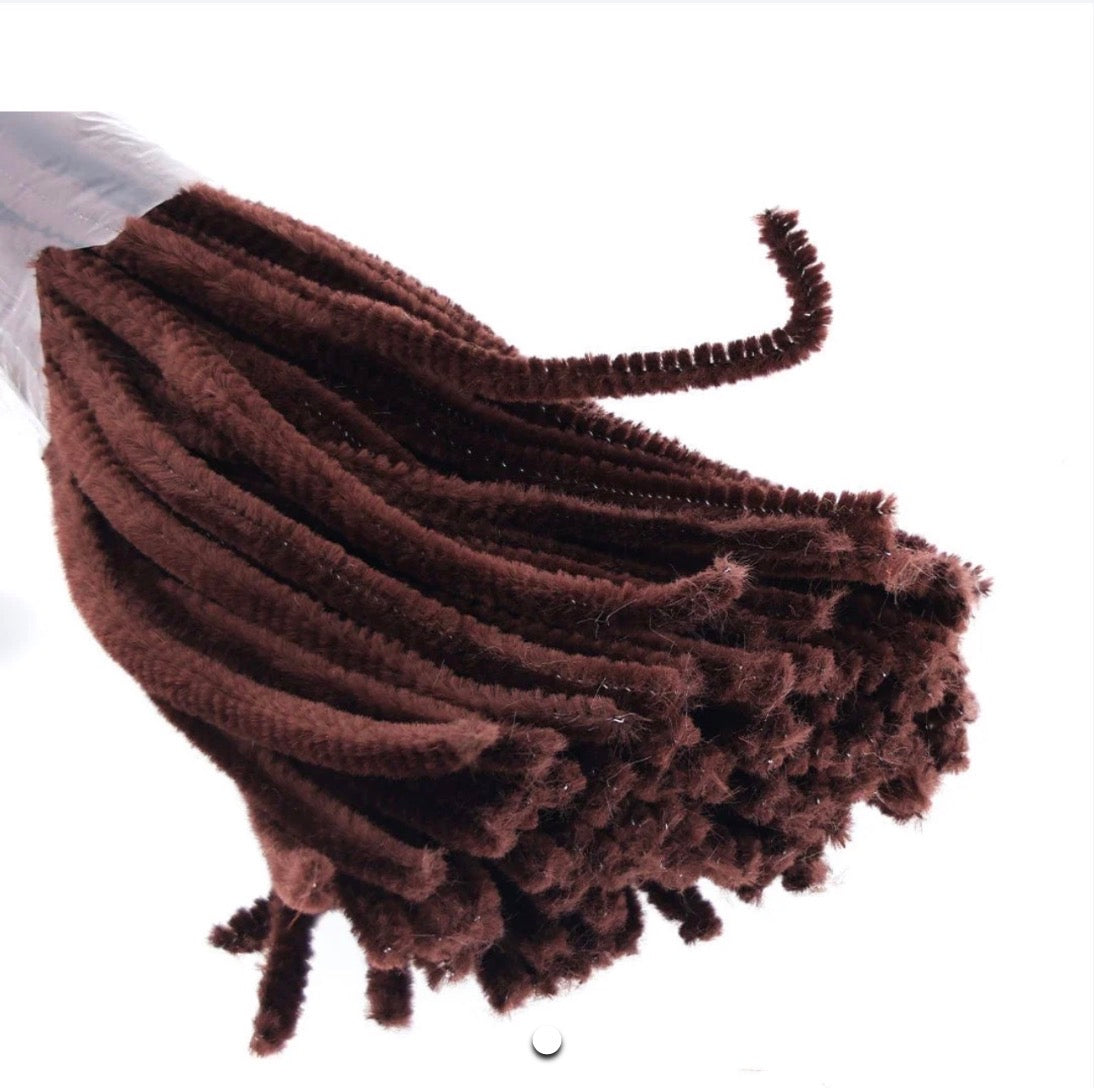 Dark brown pipe cleaner