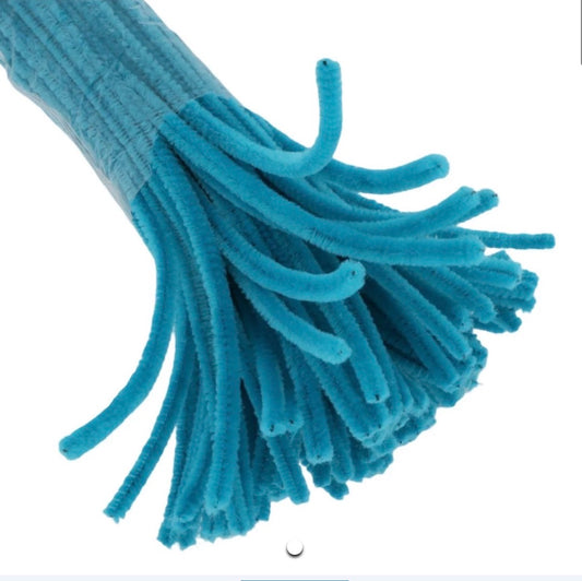 Peacock blue pipe cleaner