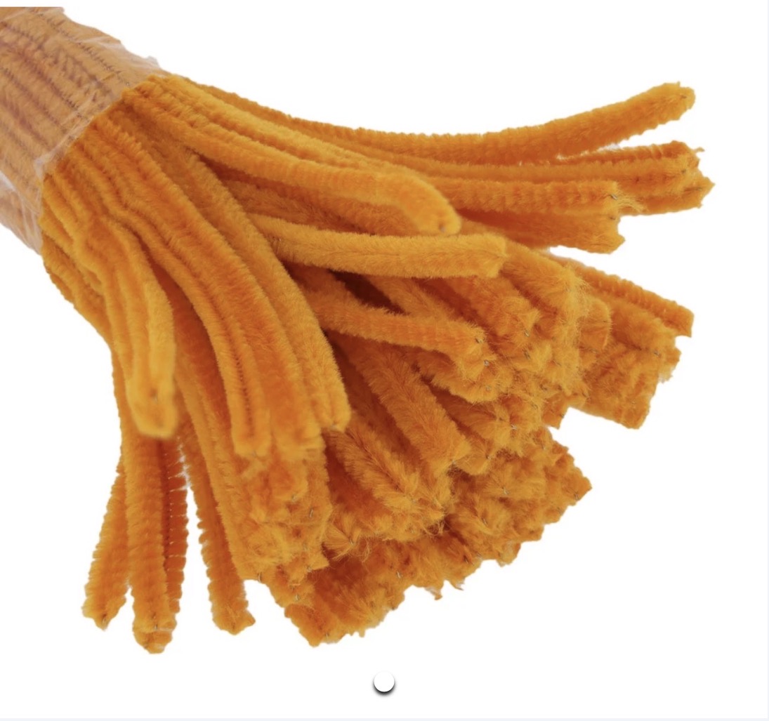 Golden sunflower pipe cleaner