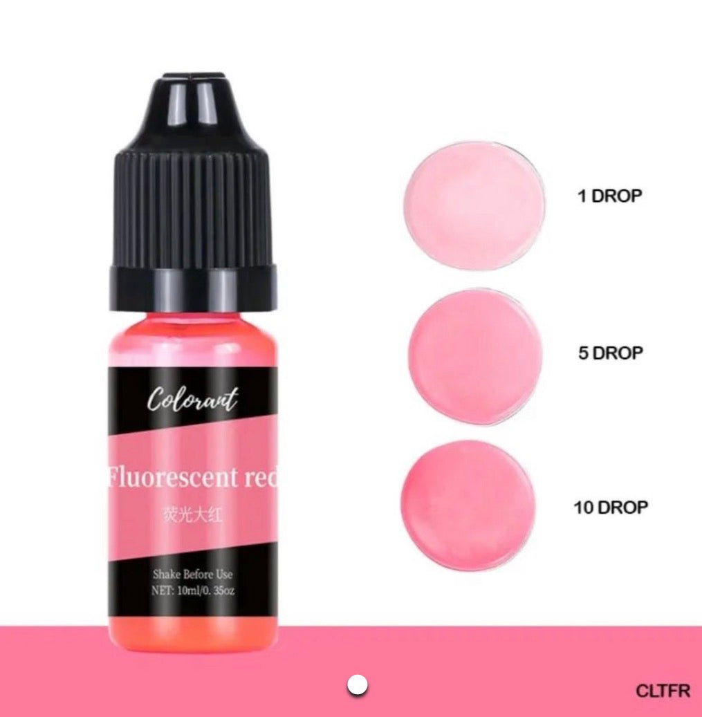Fluorescent Red 10ml Colorant