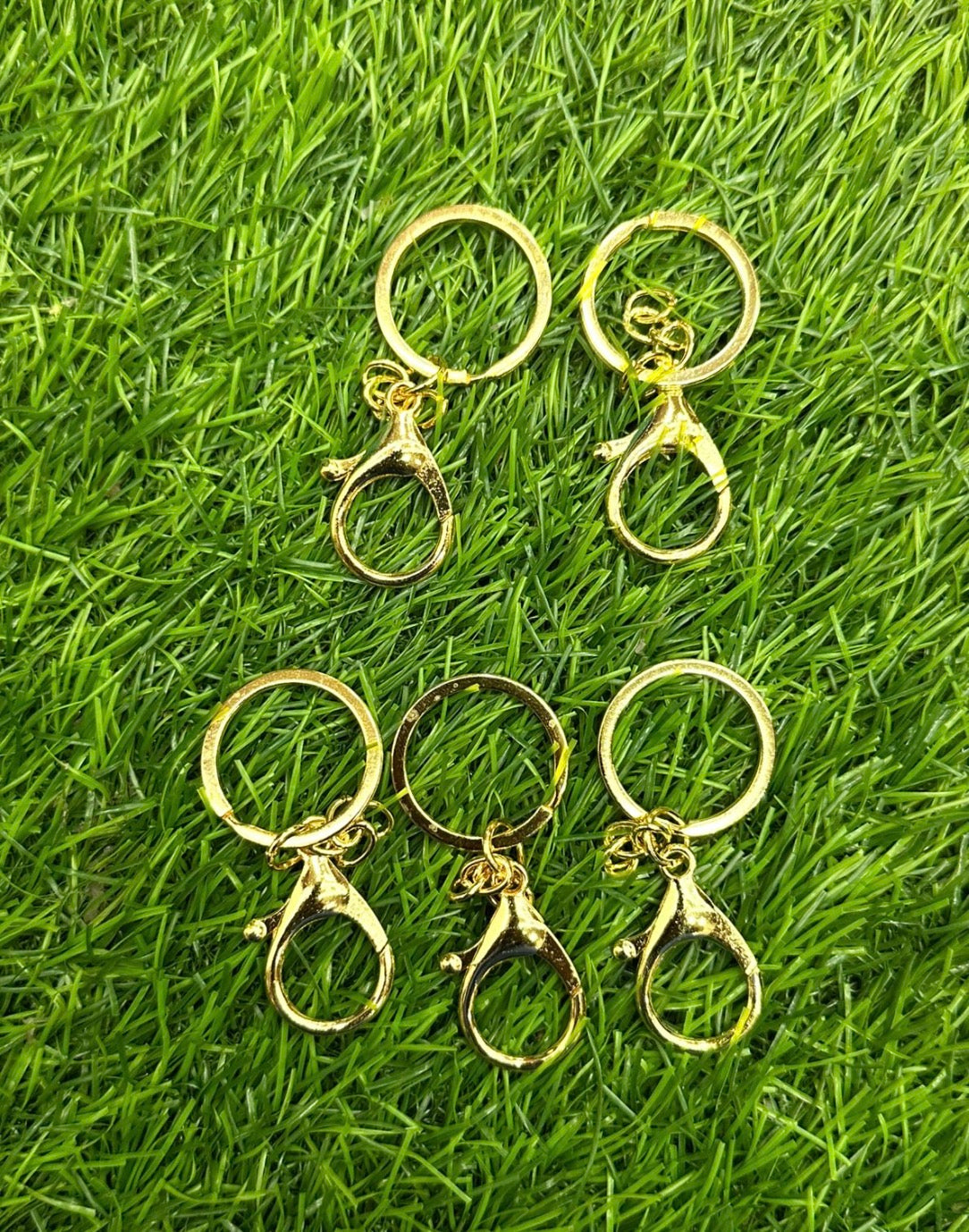Golden lobster key rings pack of 5