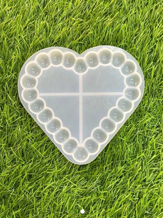 5" Heart bubble dish mould